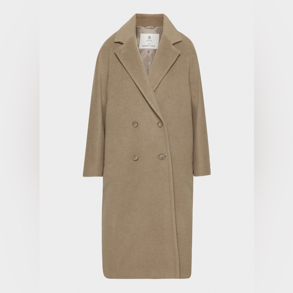 The Slouch Wool Coat in Nomad Taupe